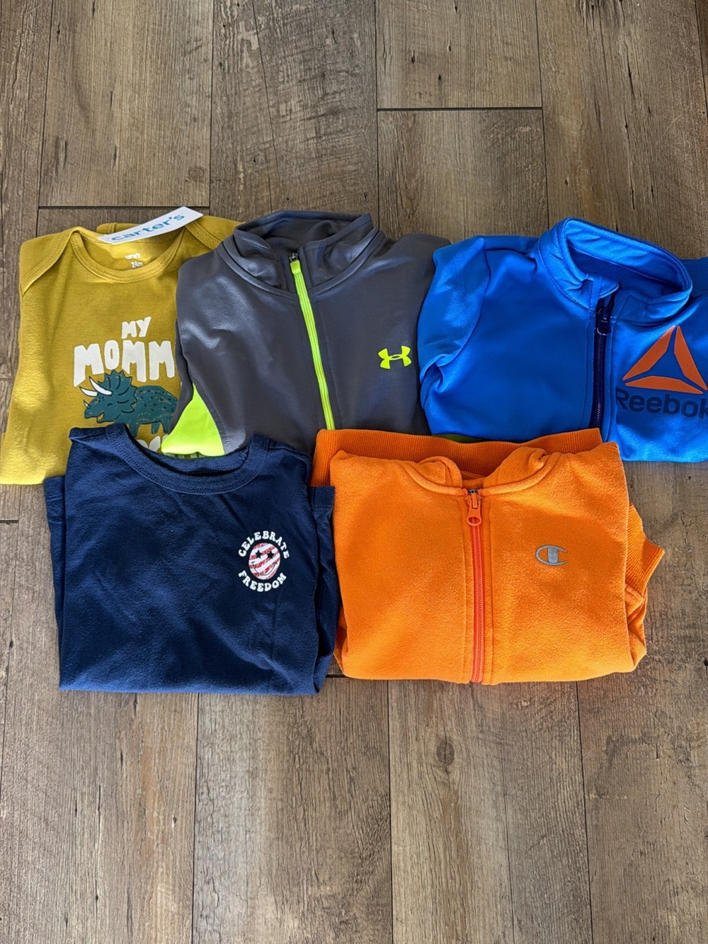 Lot of Boys 24M/3T Tops - Reebok + Under Armour + Champion